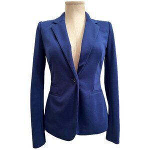 Royal Blue Blazer Jacket Womens Size XS Jersey NWT